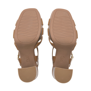 Sandalia Tacón Alto Flexi para Mujer Estilo 134401 Arena