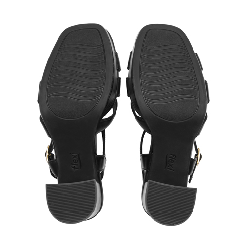 Sandalia Tacón Alto Flexi para Mujer Estilo 134401 Negro