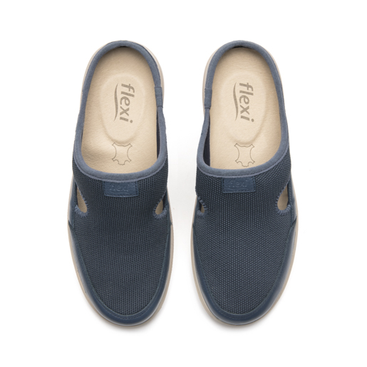 Mule Confort Flexi para Mujer Estilo 134801 Azul