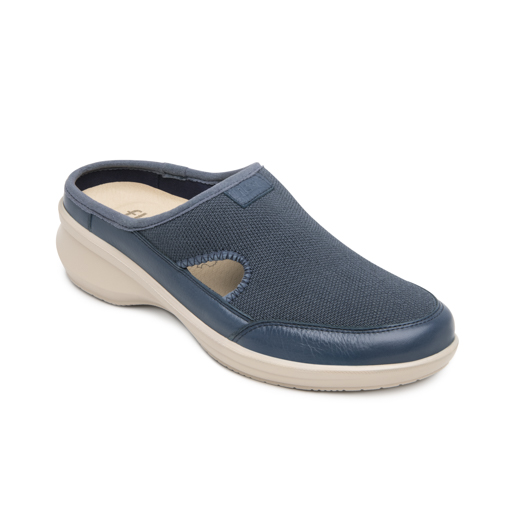 Mule Confort Flexi para Mujer Estilo 134801 Azul