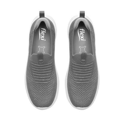 Sneaker Urbano Slip On Flexi para Mujer Estilo 135201 Gris