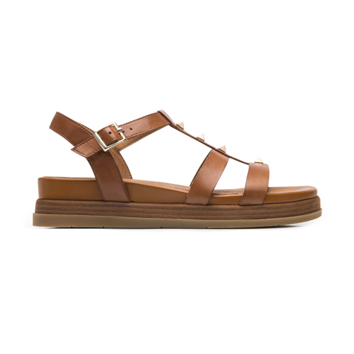 Sandalia De Plataforma Flexi para Mujer Estilo 135302 Tan