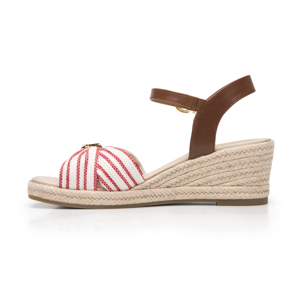 Sandalia Cuña Alta Flexi para Mujer Estilo 135401 Rojo