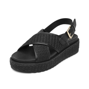 Sandalia De Confort Flexi para Mujer Estilo 135502 Negro