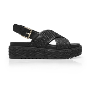 Sandalia De Confort Flexi para Mujer Estilo 135502 Negro