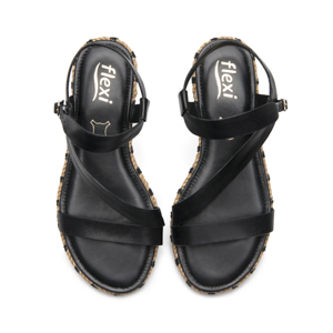 Sandalia Casual Exclusivo Flexi para Mujer Estilo 135701 Negro