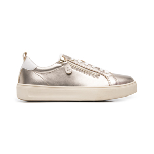 Sneaker Casual Exclusivo Flexi para Mujer Estilo 136101 Metalico
