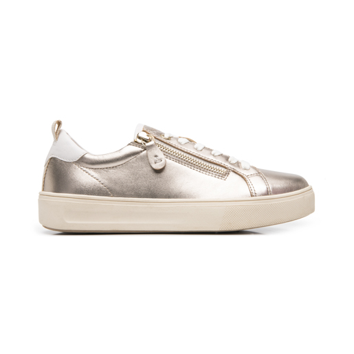 Sneaker Casual Exclusivo Flexi para Mujer Estilo 136101 Metalico