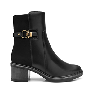 Botín De Tacón Flexi para Mujer Estilo 137701 Negro