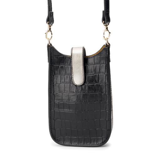 Porta Celular Quirelli para Mujer con División Uso Múltiple Estilo 020801 Negro