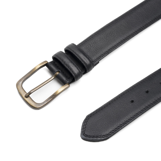Cinturón Quirelli para Hombre con Acabado Tipo Nobuck Estilo 110601 Negro