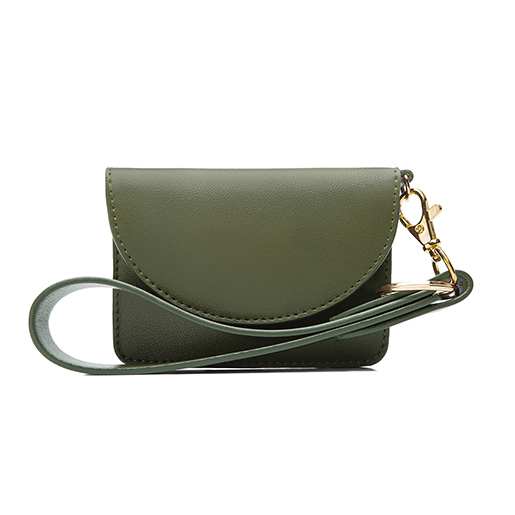 Cartera Con Llavero Ava Flexi para Mujer Estilo 060807 Verde
