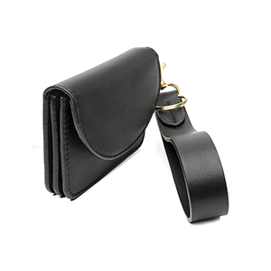 Cartera Con Llavero Ava Flexi para Mujer Estilo 060801 Negro