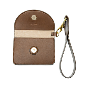 Cartera Con Llavero Ava Flexi para Mujer Estilo 060802 Café