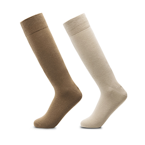 2-Pack Calcetín Flexi para Hombre Estilo 9960C4-403 Nude y Café Claro