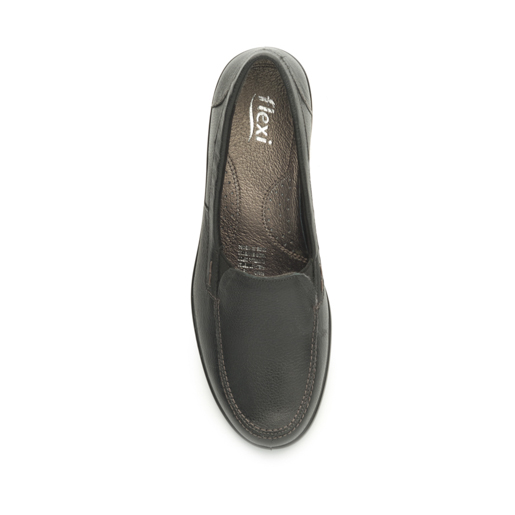 Mocasín Casual Flexi Con Elásticos Laterales Para Mujer - Estilo 18102 Negro