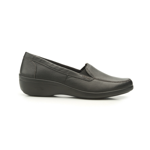 Mocasín Casual Flexi Con Elásticos Laterales Para Mujer - Estilo 18102 Negro