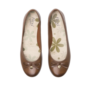 Balerina Casual Flexi para Mujer Estilo 21202 Brandy