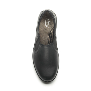 Mocasín De Servicio/Clínico Flexi Con Elásticos Laterales Para Mujer - Estilo 25901 Negro