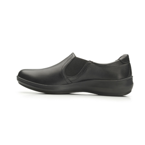 Mocasín De Servicio/Clínico Flexi Con Elásticos Laterales Para Mujer - Estilo 25901 Negro