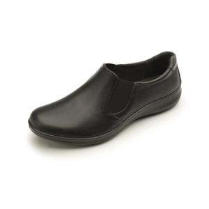 Mocasín De Servicio/Clínico Flexi Con Elásticos Laterales Para Mujer - Estilo 25901 Negro