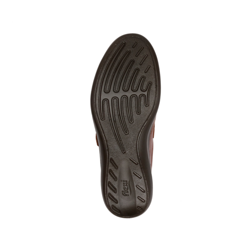 Flat Casual Flexi Con Aberturas Para Mujer - Estilo 25905 Whisky