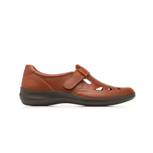 Flat Casual Flexi Con Aberturas Para Mujer - Estilo 25905 Whisky