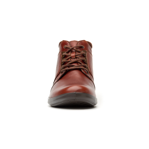 Botín Casual Flexi De Agujetas Para Mujer - Estilo 25911 Cafe