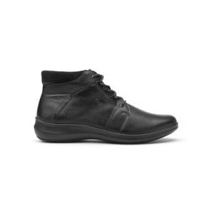 Botín Casual Flexi De Agujetas Para Mujer - Estilo 25911 Negro