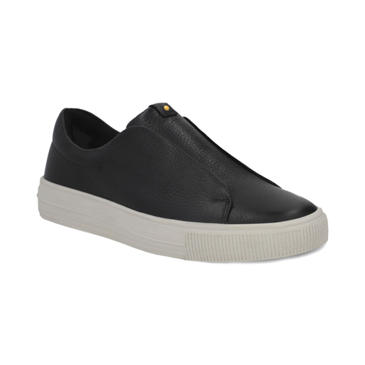 Sneaker sin agujetas en piel color negro Quirelli estilo 300103