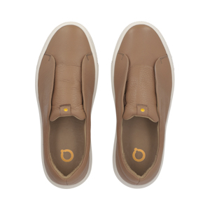Sneaker sin agujetas en piel color silt Quirelli estilo 300103