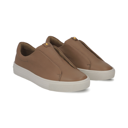 Sneaker sin agujetas en piel color silt Quirelli estilo 300103