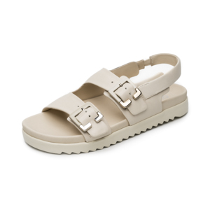 Sandalia Confort Casual Quirelli para Mujer con Anatomic Pad Estilo 300508 Latte