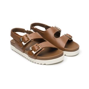 Sandalia Confort Casual Quirelli para Mujer con Anatomic Pad Estilo 300508 Tan