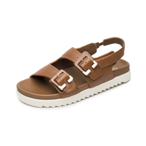Sandalia Confort Casual Quirelli para Mujer con Anatomic Pad Estilo 300508 Tan