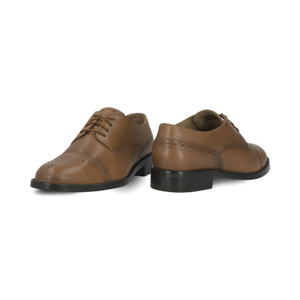 Oxford casual en piel color tan Quirelli estilo 301202