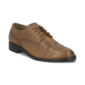 Oxford casual en piel color tan Quirelli estilo 301202