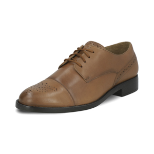 Oxford casual en piel color tan Quirelli estilo 301202