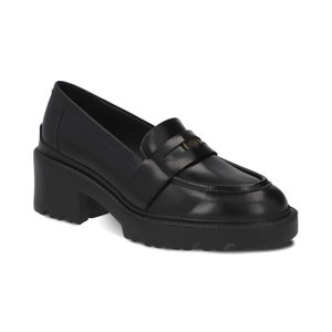 Penny loafer chunky en piel color negro Quirelli estilo 302101