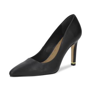 Zapatilla en piel color negro Quirelli estilo 302401