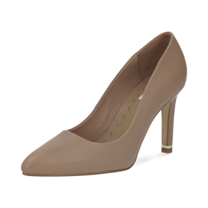 Zapatilla en piel color nude Quirelli estilo 302401