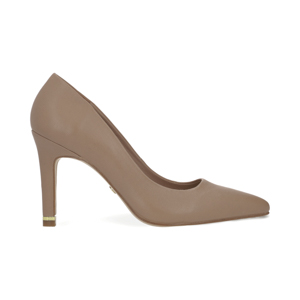 Zapatilla en piel color nude Quirelli estilo 302401