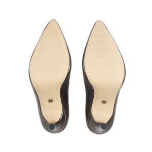 Zapatilla Tacón Medio Quirelli para Mujer con Suela Preacabada Estilo 302401 Pewter