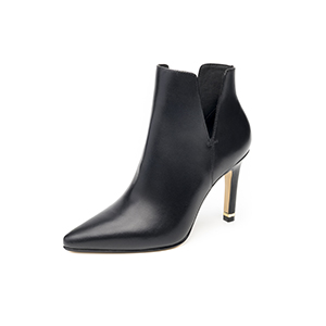 Botín Puntal De Tacón Quirelli para Mujer Estilo 302407 Negro