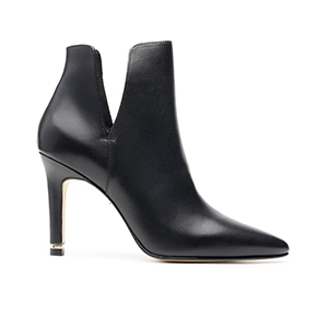 Botín Puntal De Tacón Quirelli para Mujer Estilo 302407 Negro