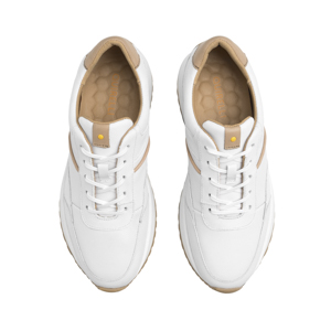 Sneaker Retro Runner Quirelli para Mujer con Biomotion Estilo 303601 Blanco