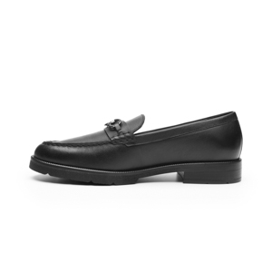 Mocasín Con Herraje Quirelli para Mujer con Plantilla Acojinada Estilo 303702 Negro
