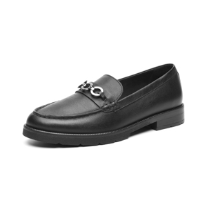 Mocasín Con Herraje Quirelli para Mujer con Plantilla Acojinada Estilo 303702 Negro