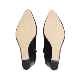 Botín Puntal Cuña Quirelli para Mujer con Suela Preacabada Estilo 303802 Negro