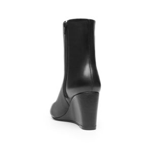 Botín Puntal Cuña Quirelli para Mujer con Suela Preacabada Estilo 303802 Negro